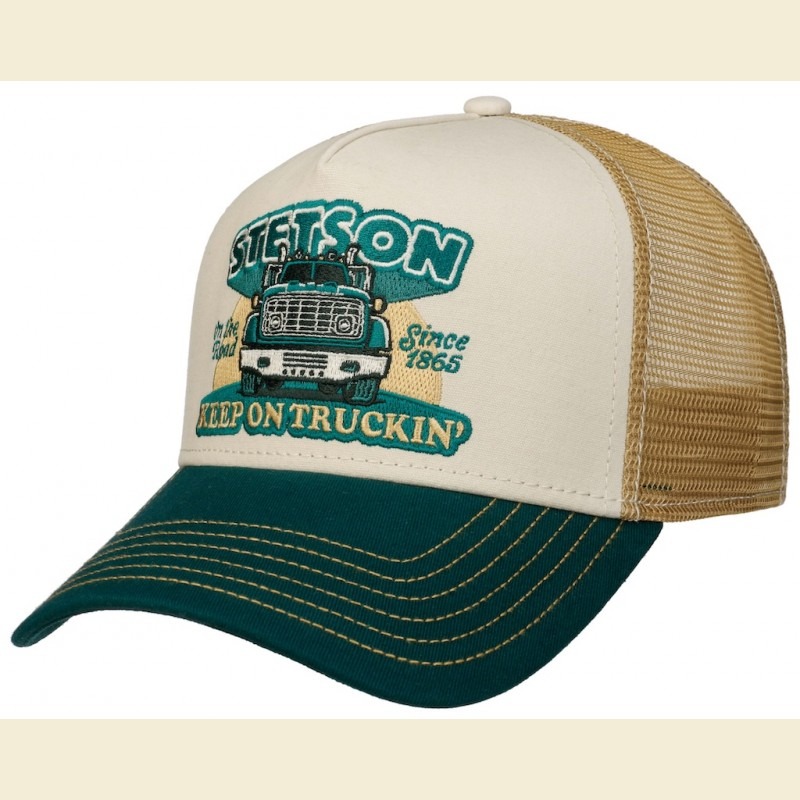 Gorra Stetson Trucker Cap Keep On Truckin Green