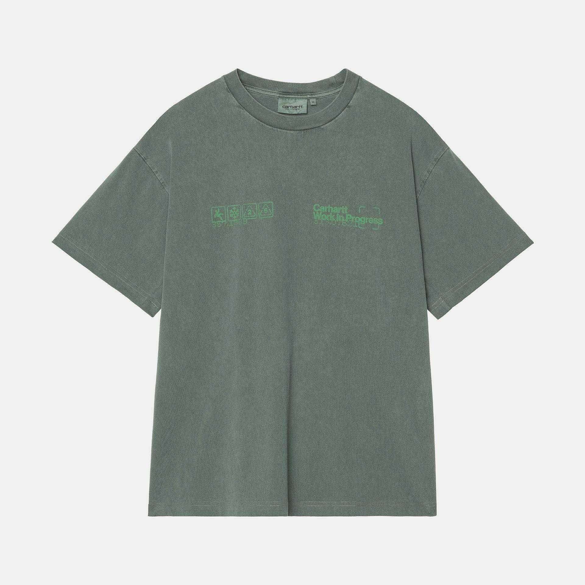 Camiseta Carhartt Wip S/S Boxed T-Shirt Dark Scarab garment dyed