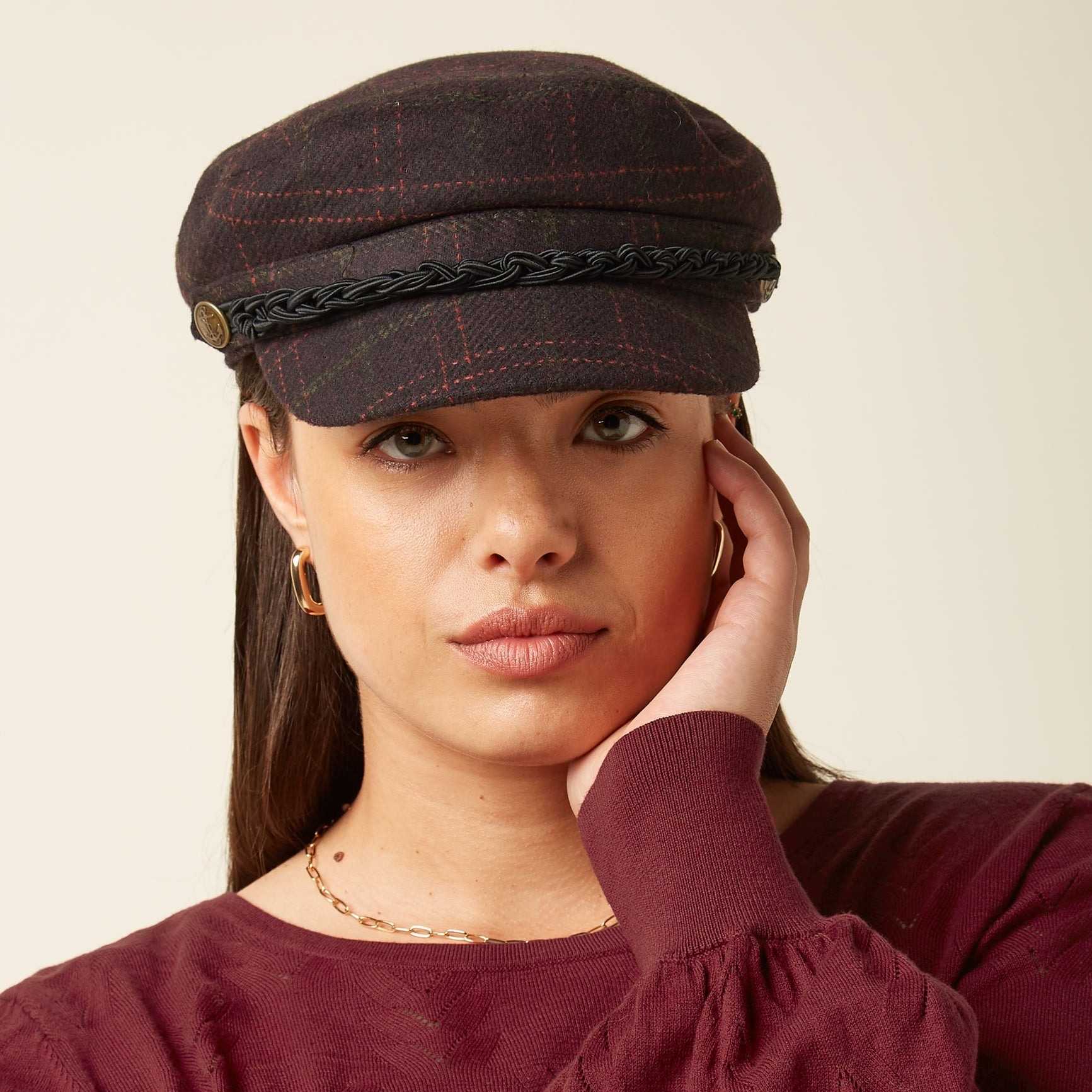 Gorra King Louie Sailor Cap Tweedy Bordeaux Red