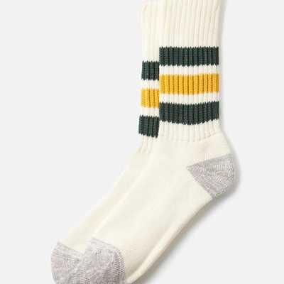 Calcetines RoToTo Coarse Ribbed Oldschool D.Green/Yellow