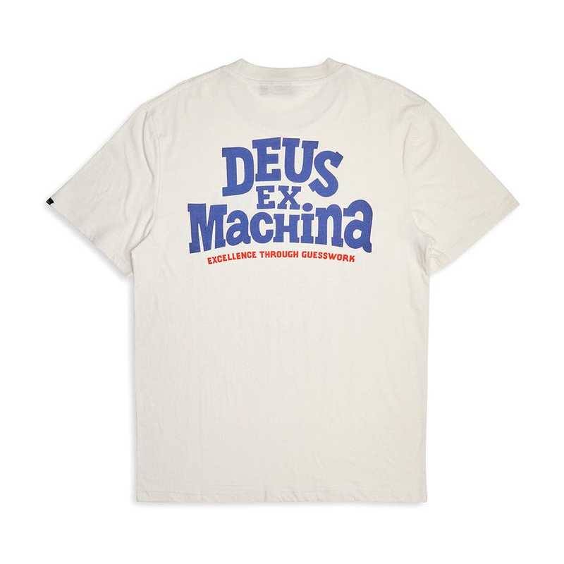 Camiseta Deus Ex Machina New Red Line Tee Vintage White