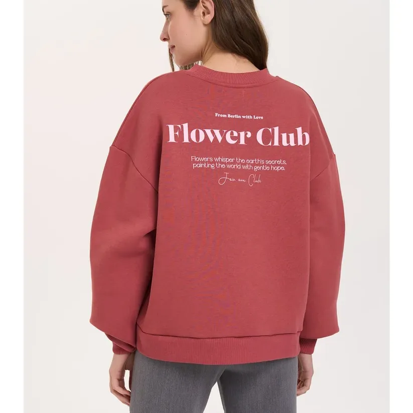 Sudadera 24Colours Flower Club Rosa