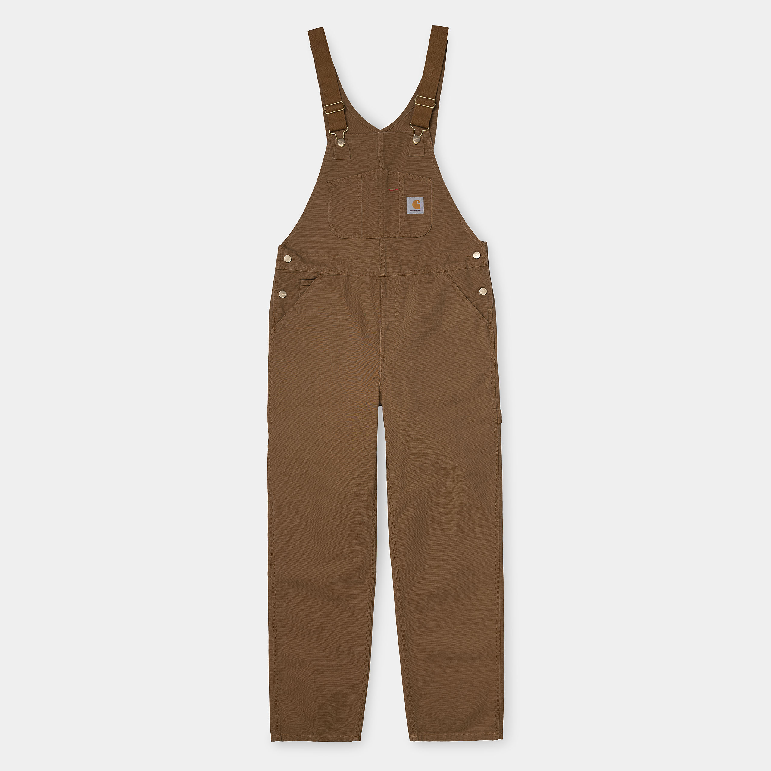 Peto Carhartt Wip Bib Overall Hamilton Brown Rinsed