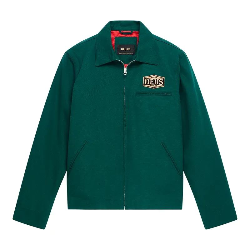 Cazadora Deus Ex Machina Earls Work Jacket Racing Green
