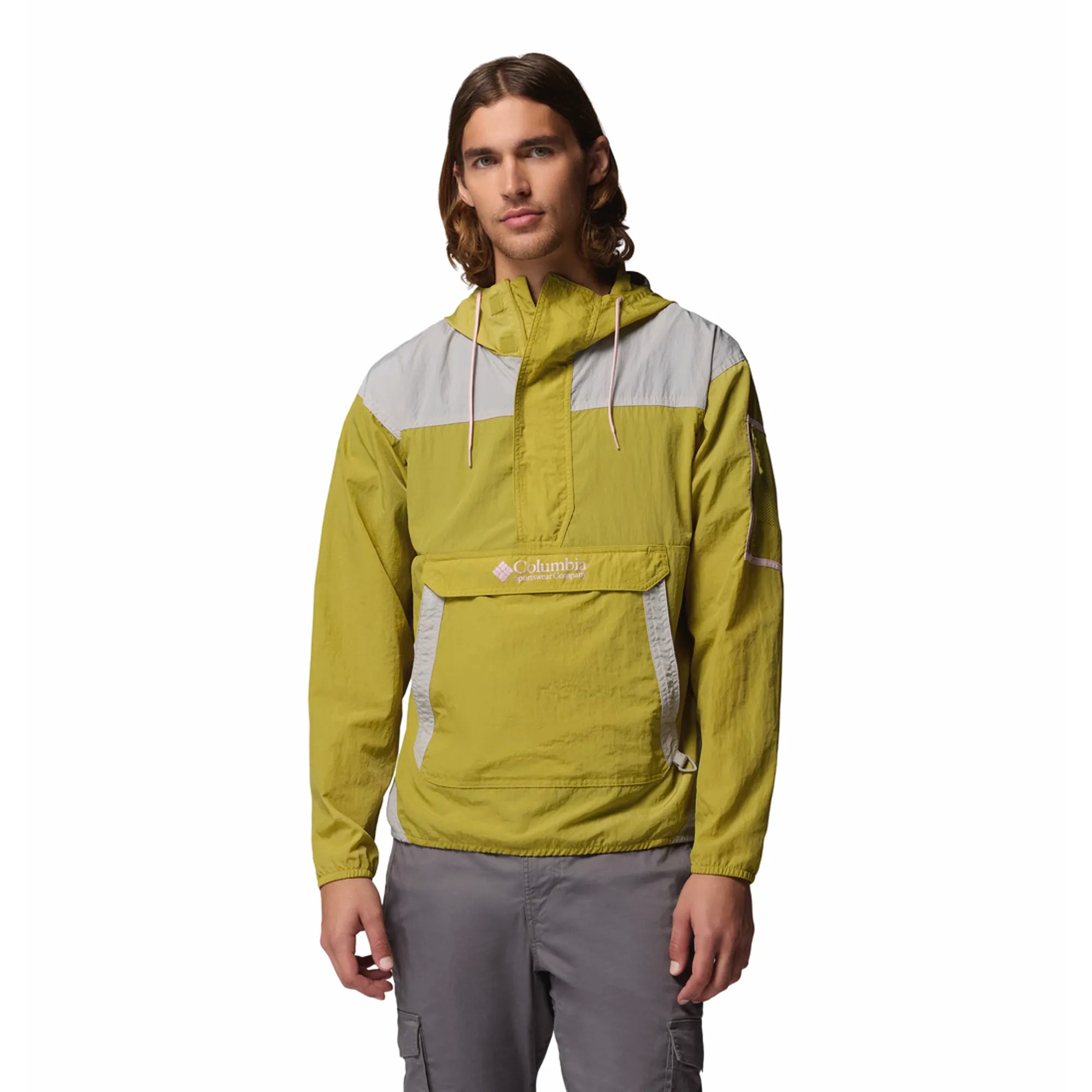 Anorak Cortavientos Columbia Challenge Windbreaker Anorak Peppercorn, Flint Grey