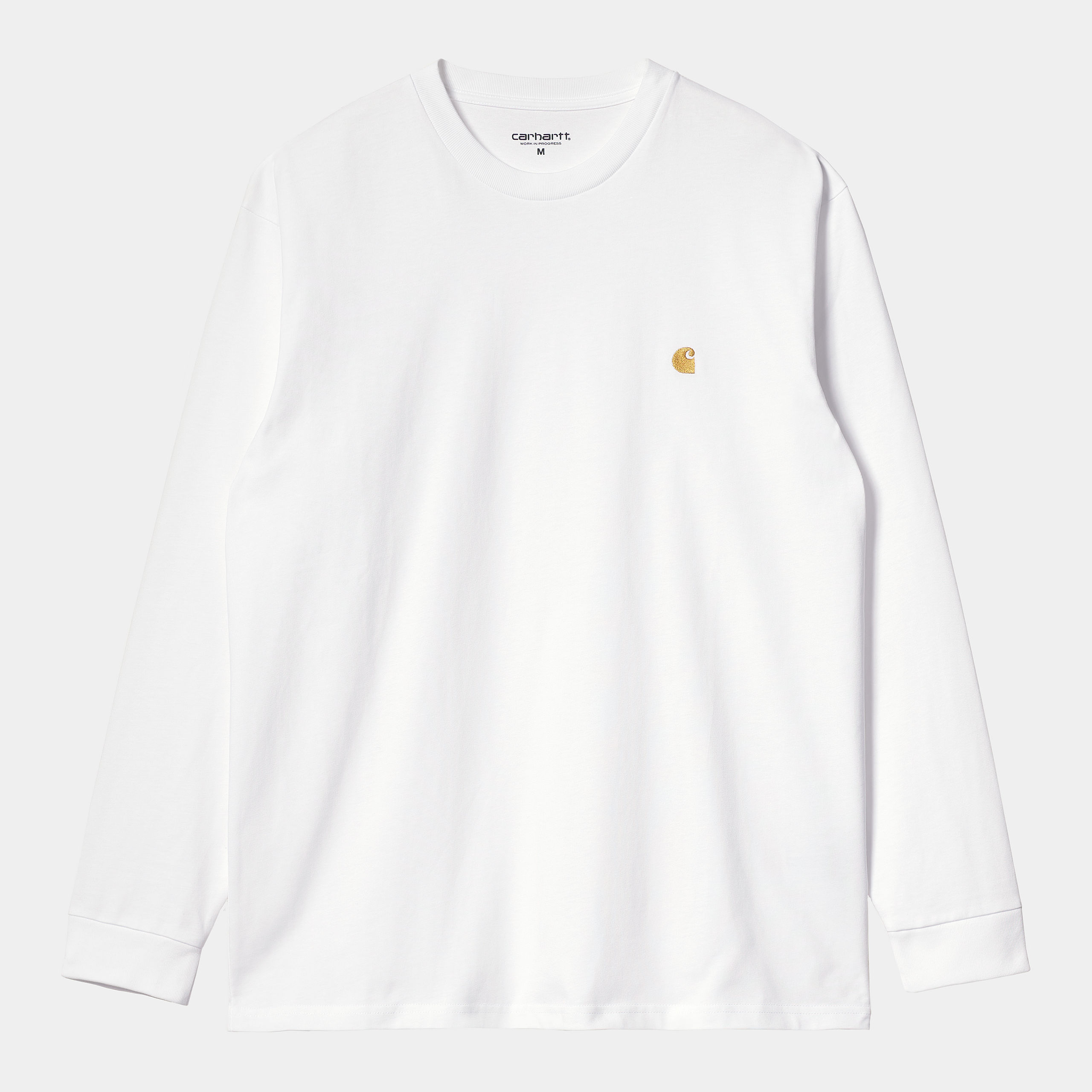 Camiseta Carhartt Wip L/S Chase White Gold