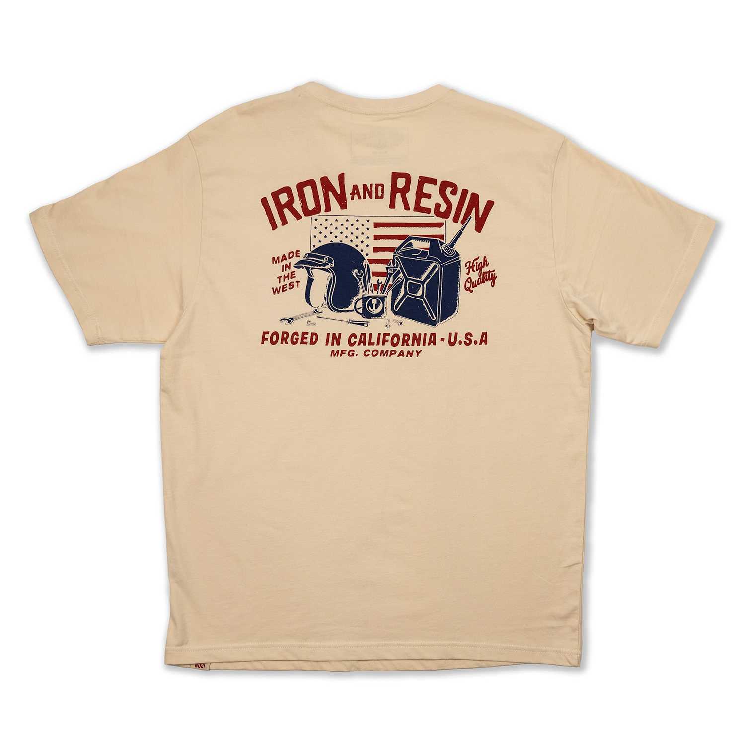 Camiseta Iron&Resin Shop Bench Pocket Natural