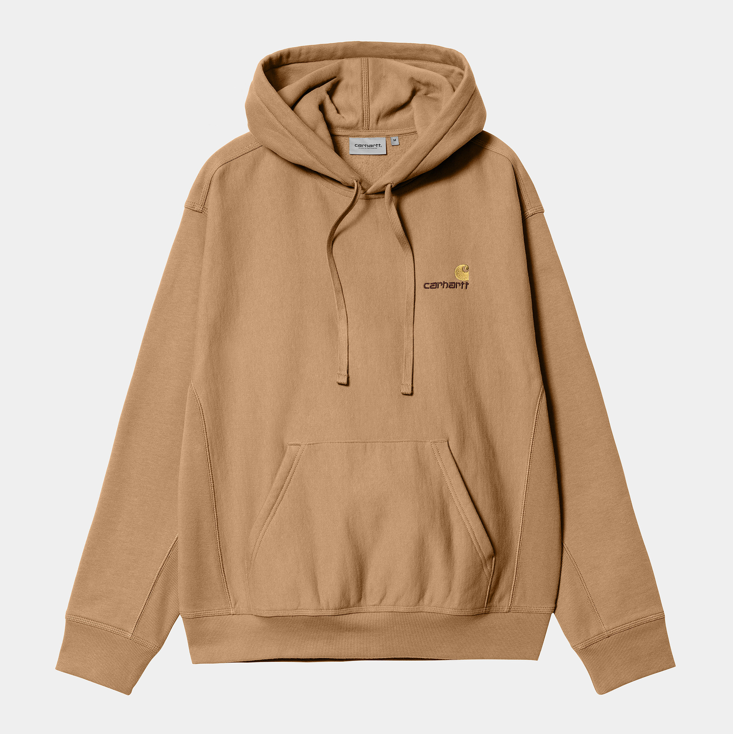 Sudadera Carhartt Wip Hooded American Script Peanut