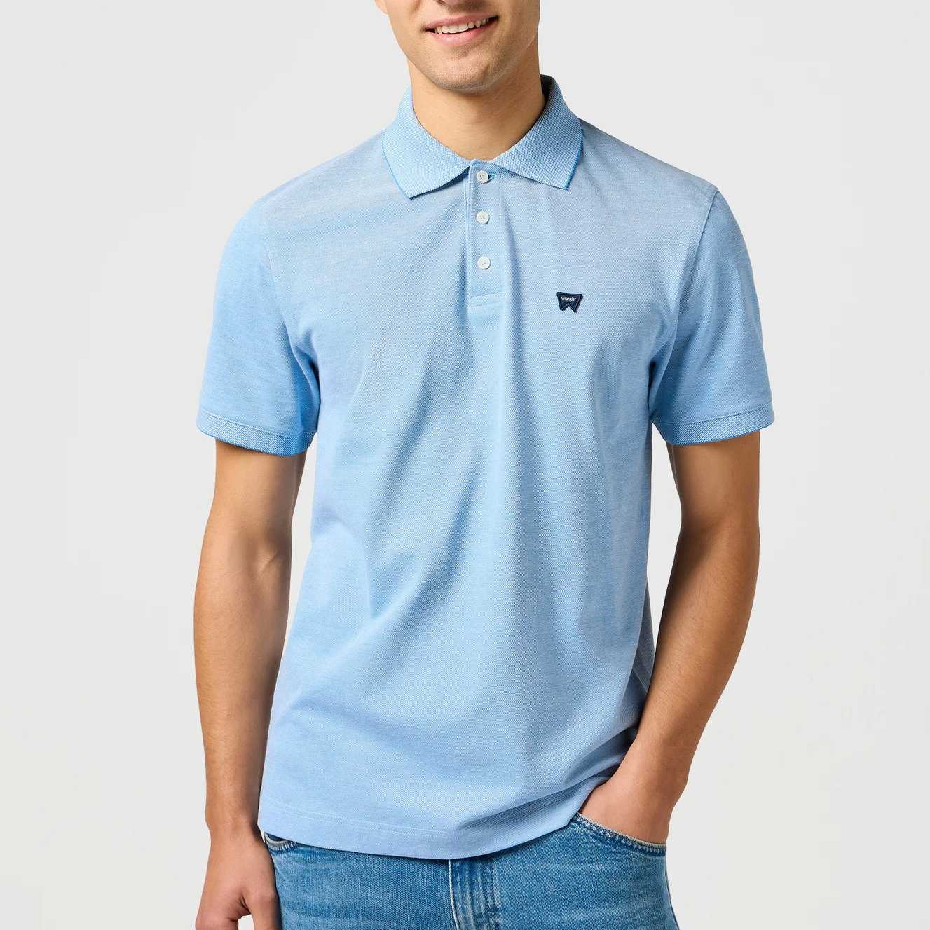 Polo Wrangler Refined Polo Shirt Blue