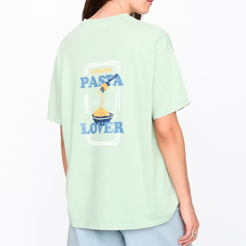 Camiseta 24Colours Pasta Lovers Green