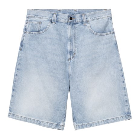 Bermuda Carhartt Wip Brandon Short Blue heavy worn bleached