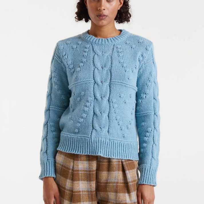 Jersey Compañía Fantástica Trenzado Azul