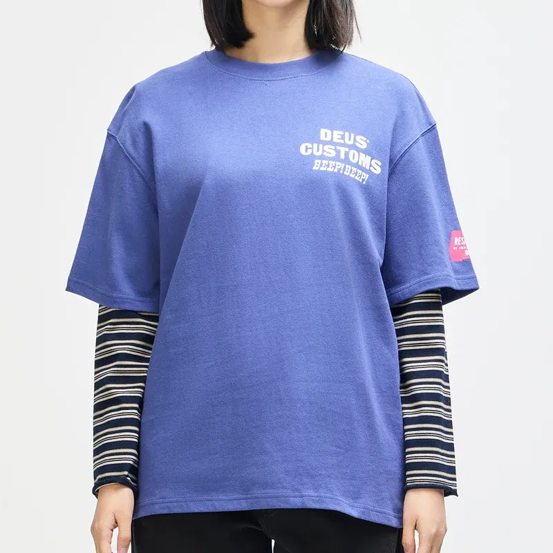 Camiseta Deus Ex Machina Bloomers Os Tee Limoges Blue