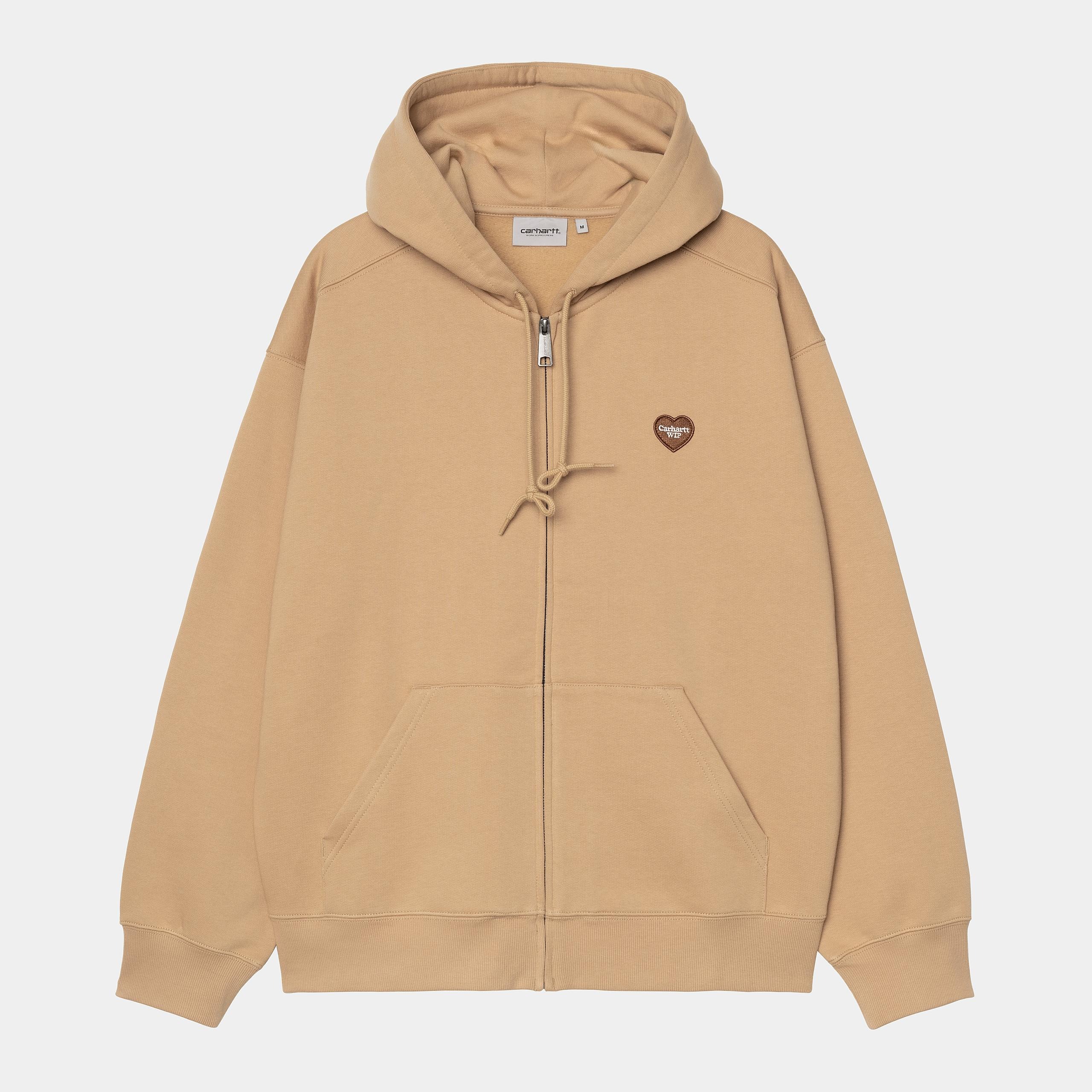 Sudadera de Cremallera Carhartt Wip Heart II Dusty H Brown