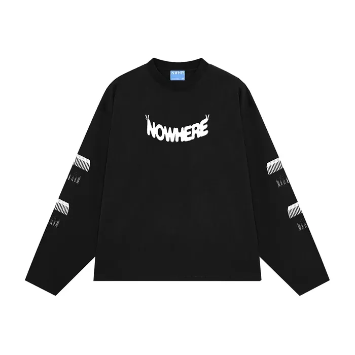 Camiseta NWHR larga Through the window Black