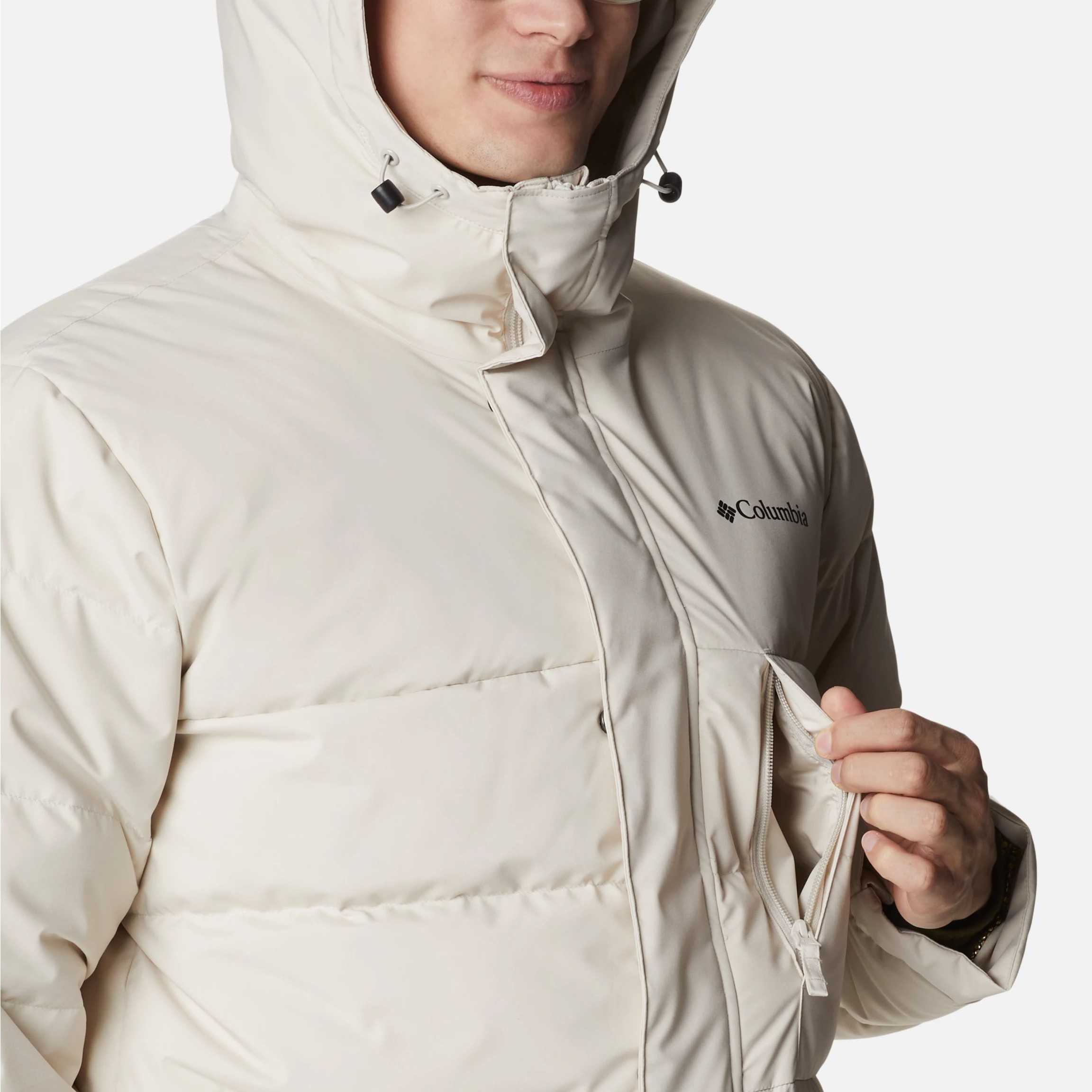 Parka larga impermeable de plumón con capucha Toyama Pass™ para hombre