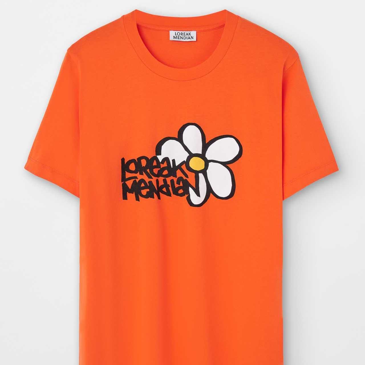 Camiseta Loreak Mendian Margarita Orange