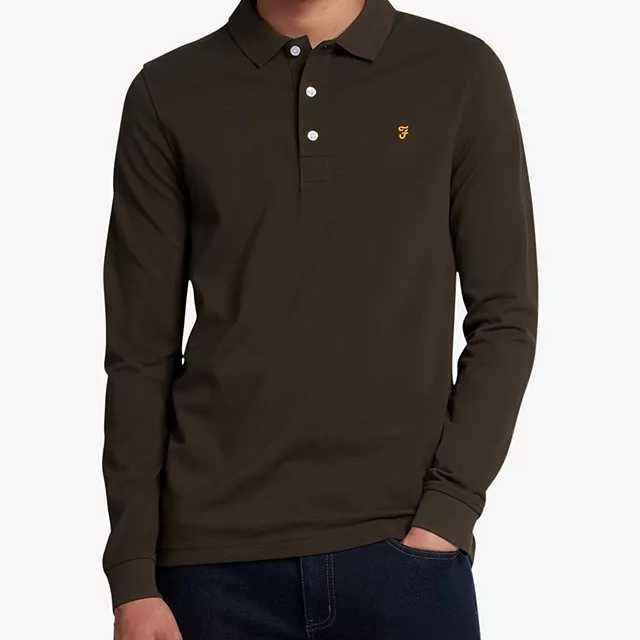 Polo Farah Blanes LS Evergreen