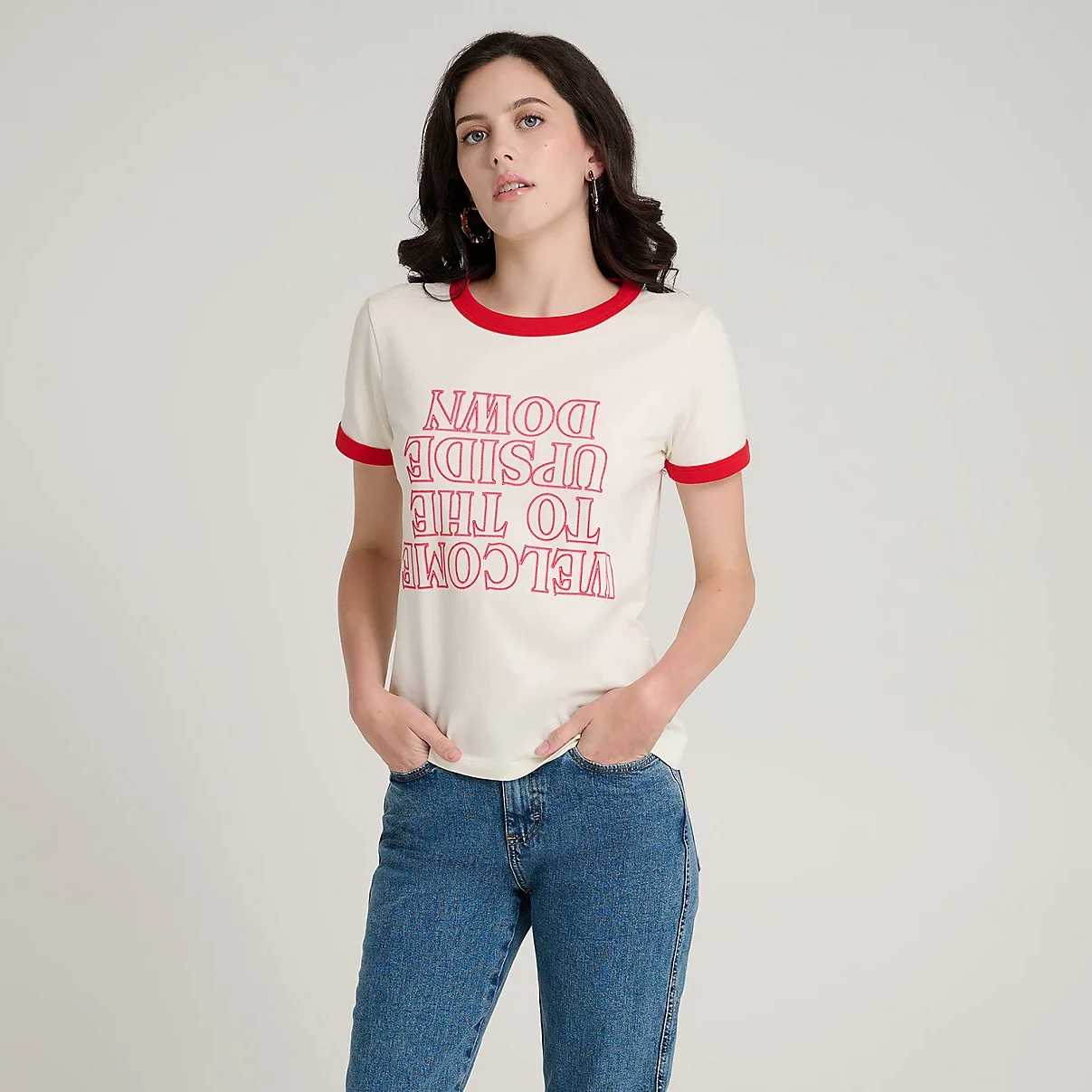 Camiseta Wrangler X Stranger Things™ The Upside Down Tee Marshmallow