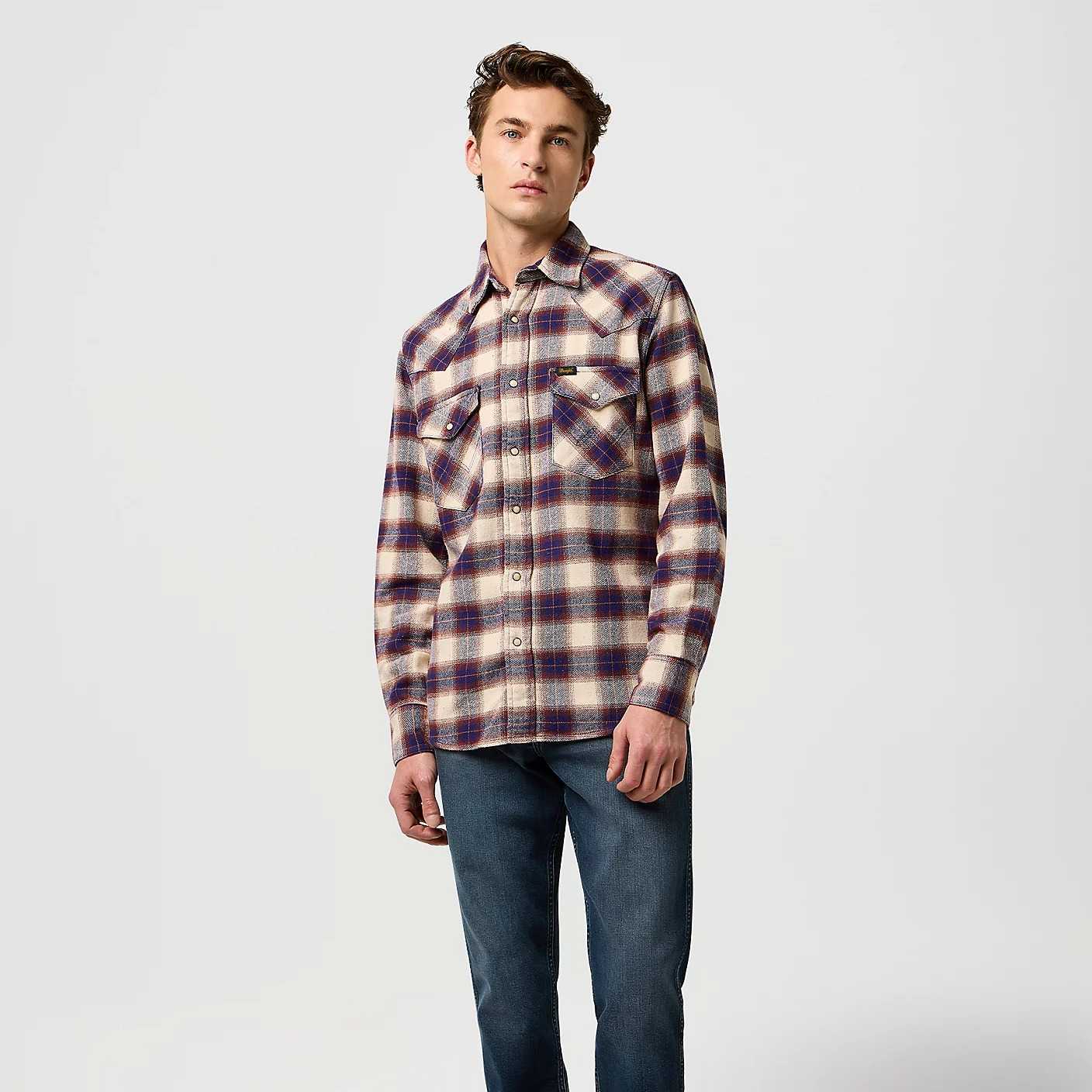 Camisa Wrangler Western Birch Blue