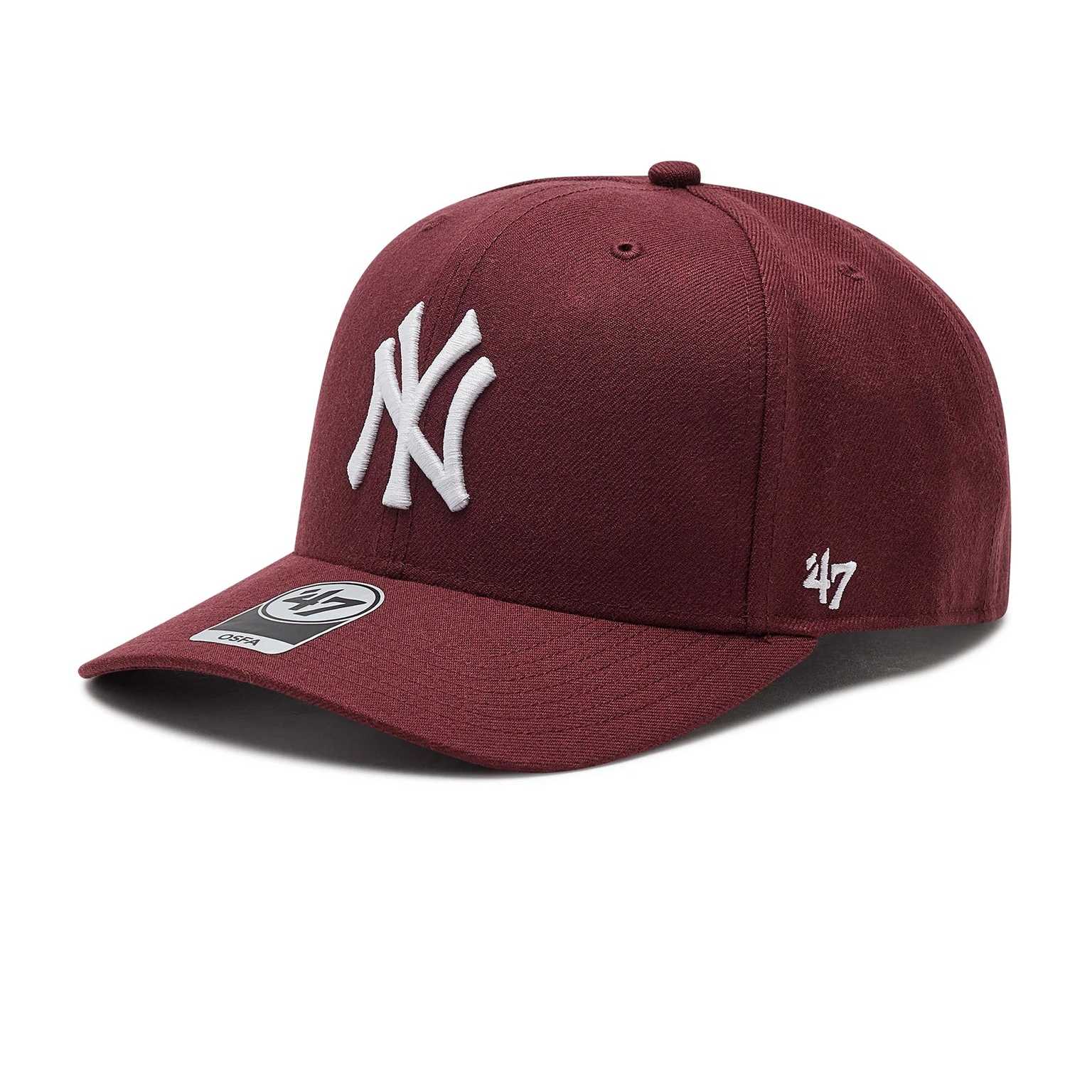 Gorra 47Brand Tonal Clean Up New York Yankees Dark Maroon
