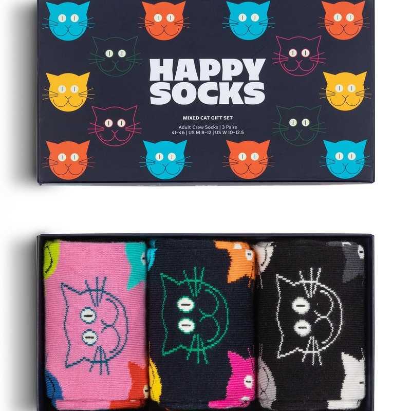 Calcetines Happy Socks Pack 3 Mixed Cat Gift Set