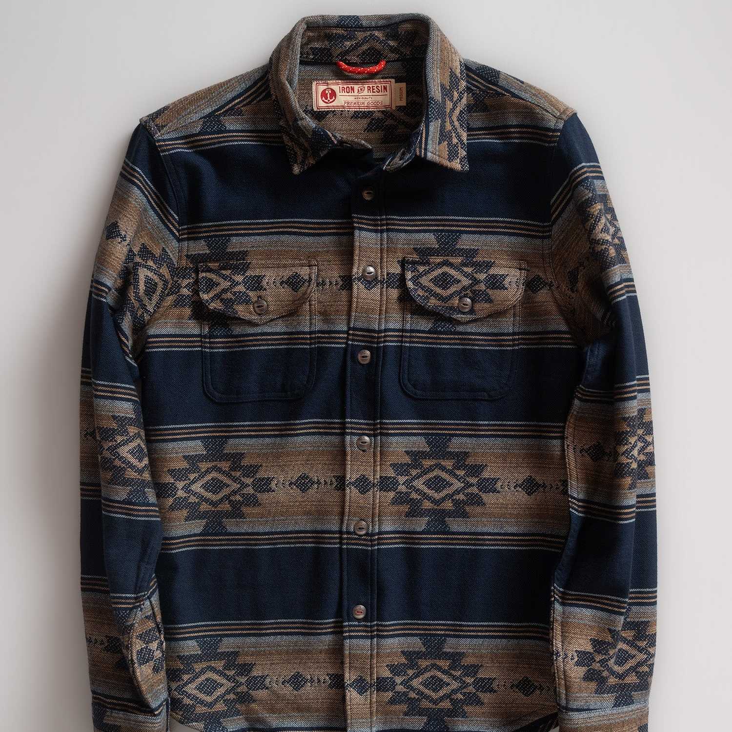 Camisa Iron&Resin Klamath Jacquard Core Blue