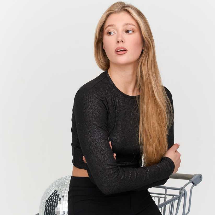 Camiseta 24Colours Brillo Black