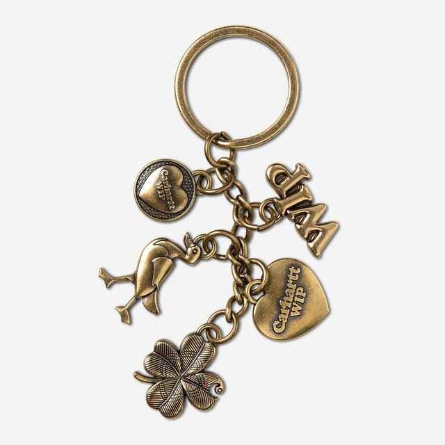 Charms Carhartt Wip Keychain Zinc Alloy Gold