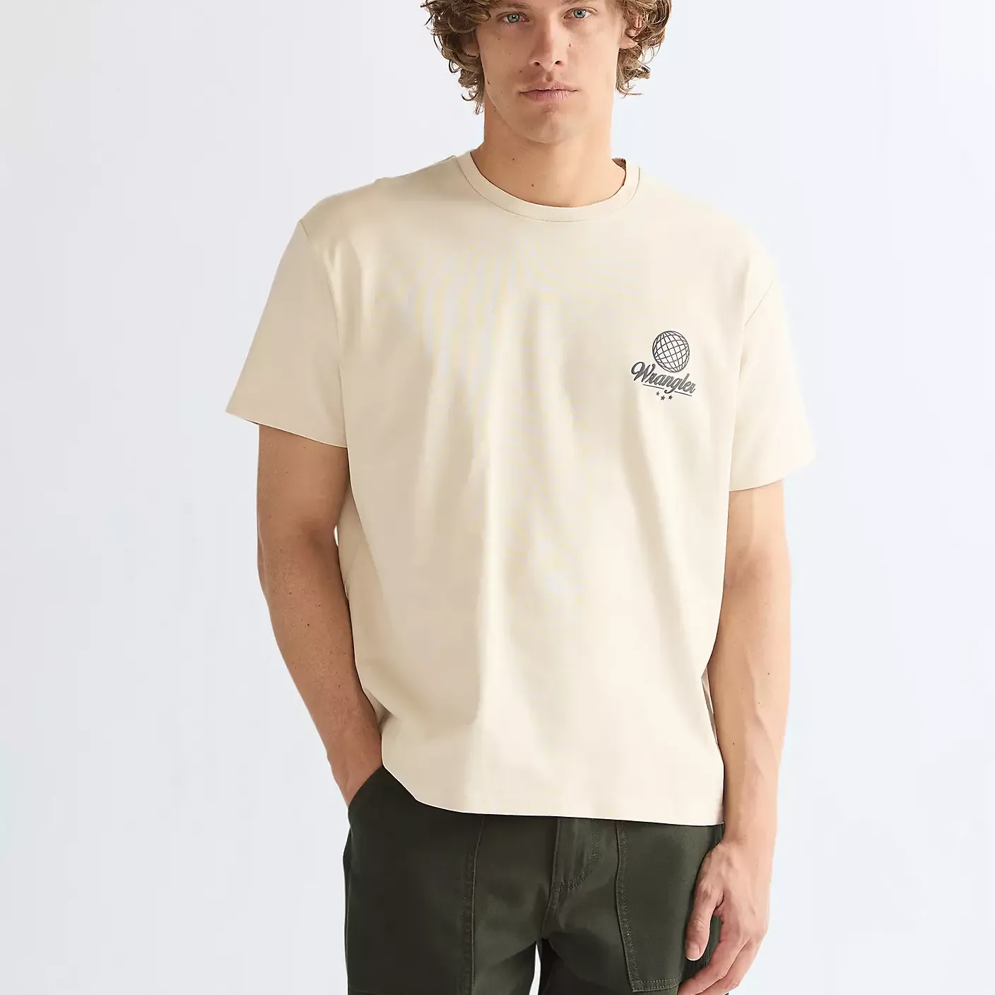 Camiseta Wrangler Vintage Tee Almond Milk
