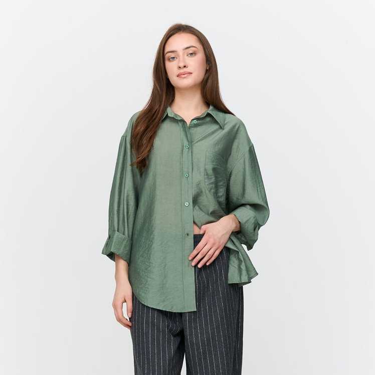 Camisa 24Colours Viscosa Green