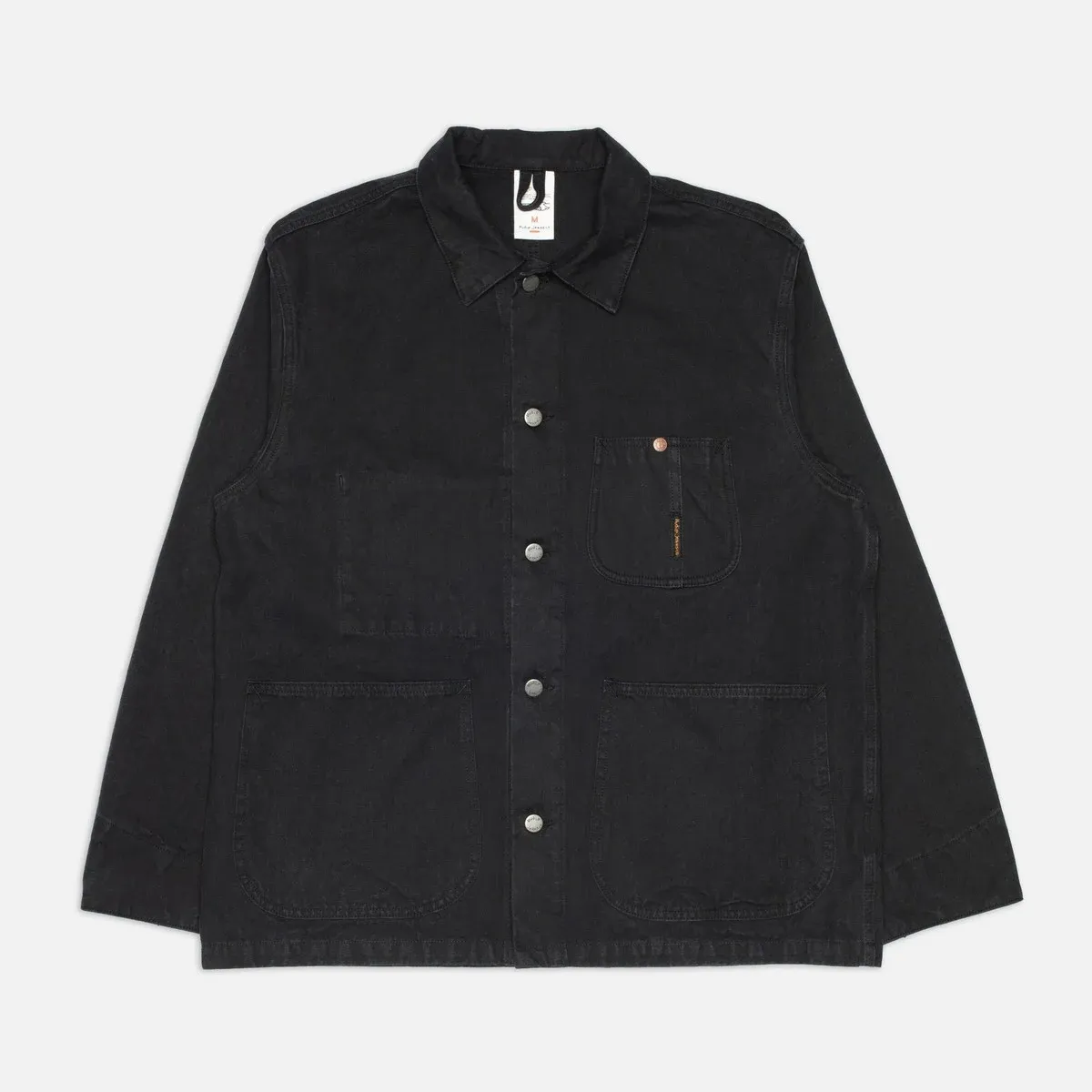 Chaqueta Nudie Jeans Howie Chore Jacket Duck Canvas Black