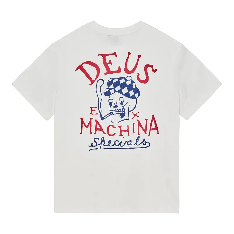 Camiseta Deus Ex Machina Bobskull Tee White