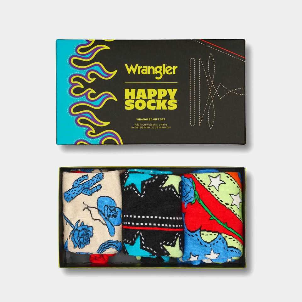 Calcetines Happy Socks x Wrangler Pack 3 Wild West Gift Set - Baldani Concept Store