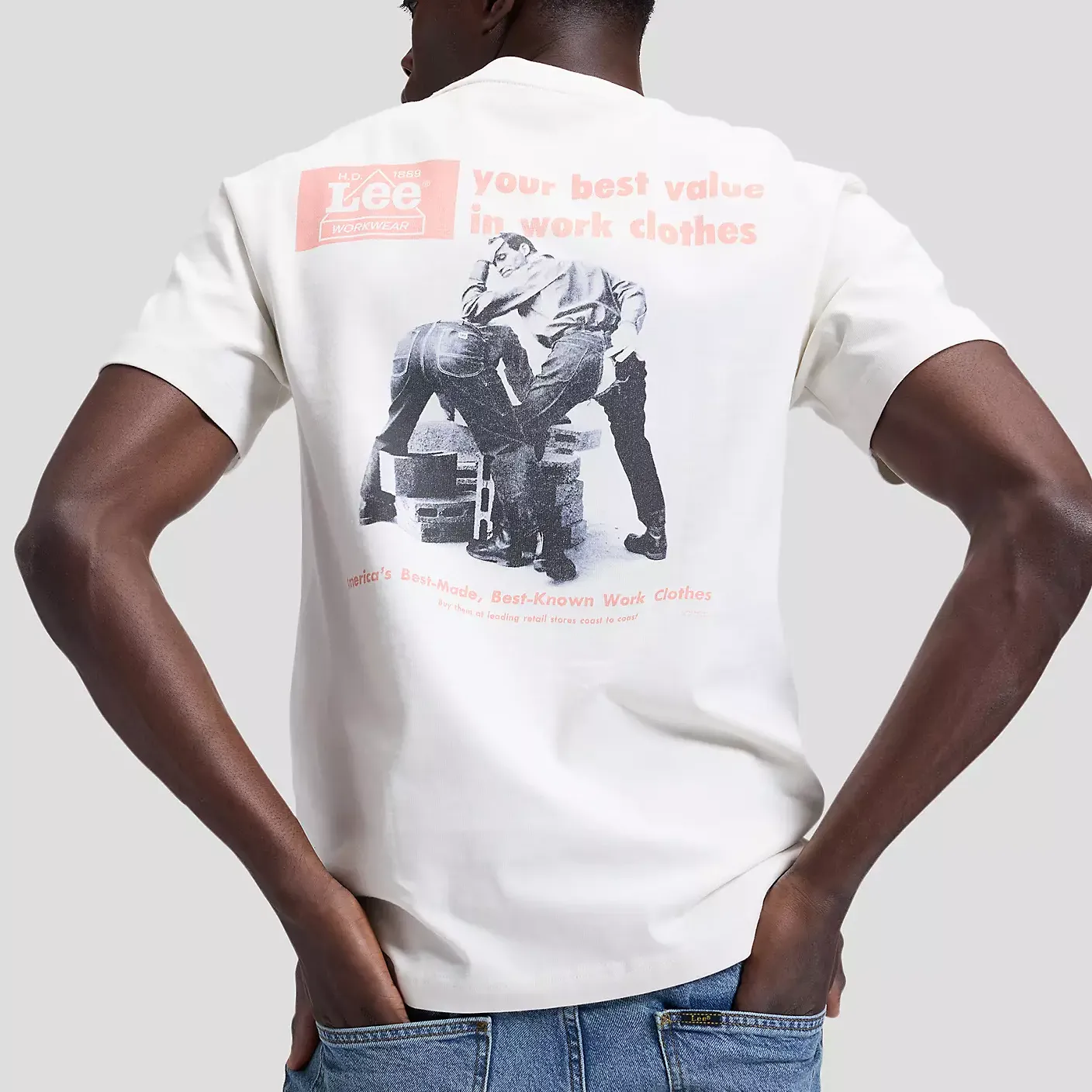 Camiseta Lee Workwear Quality Ecru