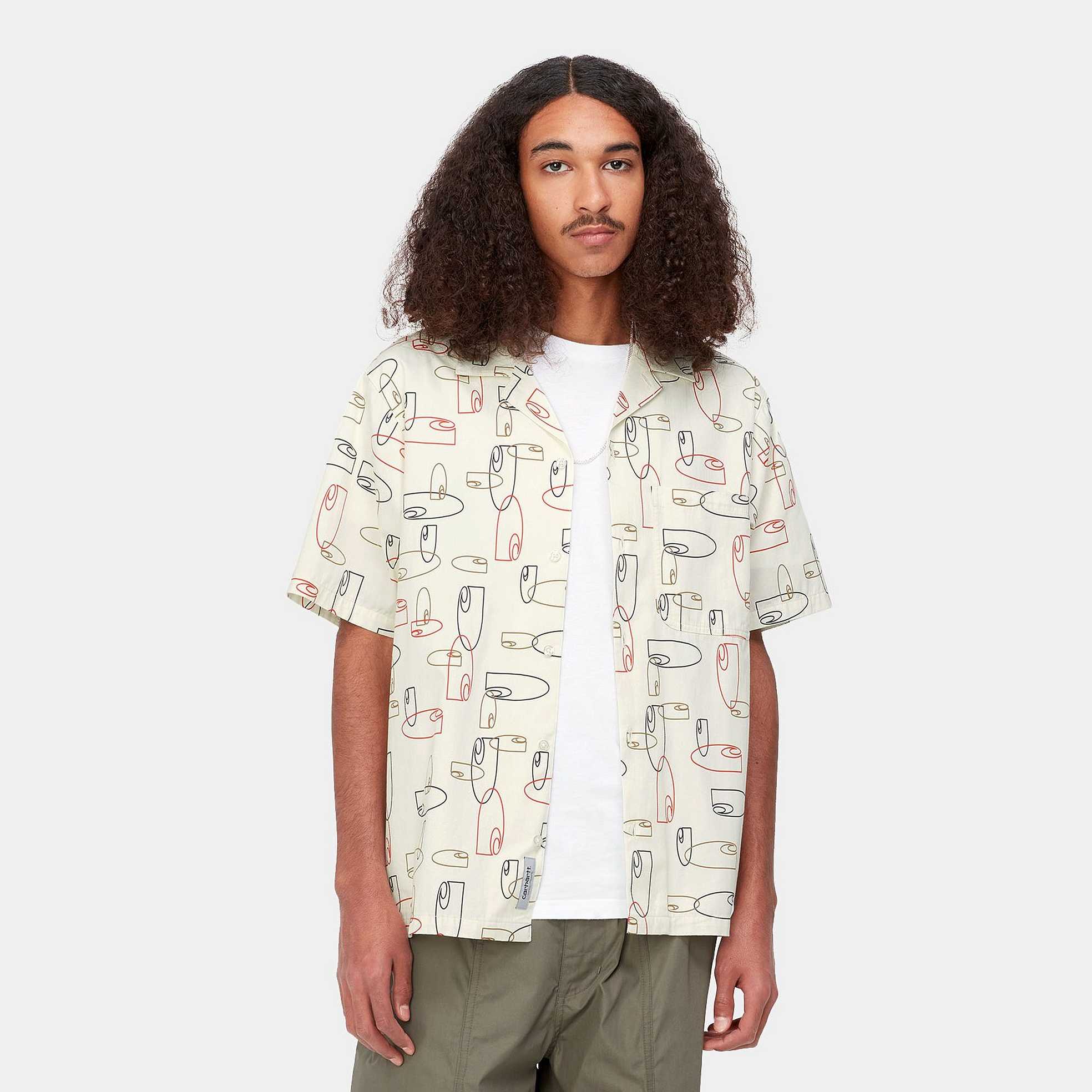 Camisa Carhartt WIP Sumor Shirt Outline Print Wax