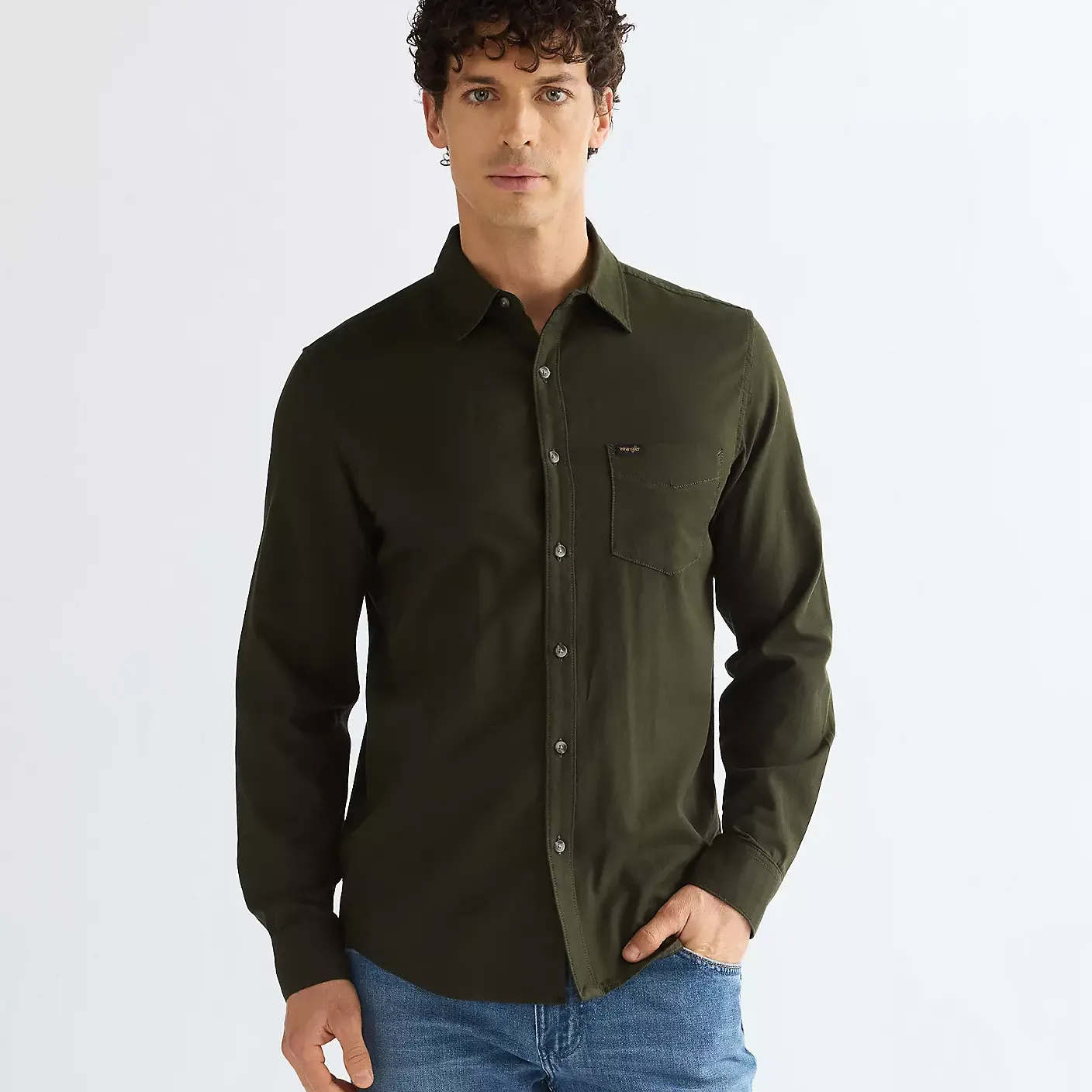 Camisa Wrangler 1PKT Shirt Rosin