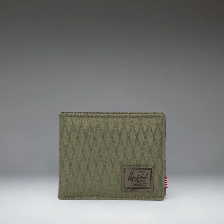 Cartera Herschel Roy Coin Wallet Ivy Green Diamond