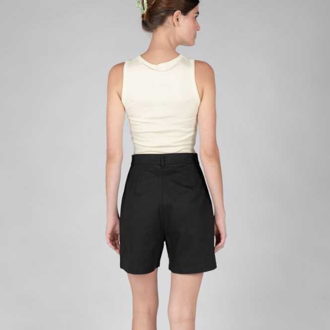 Shorts con arrugas 24Colours Black