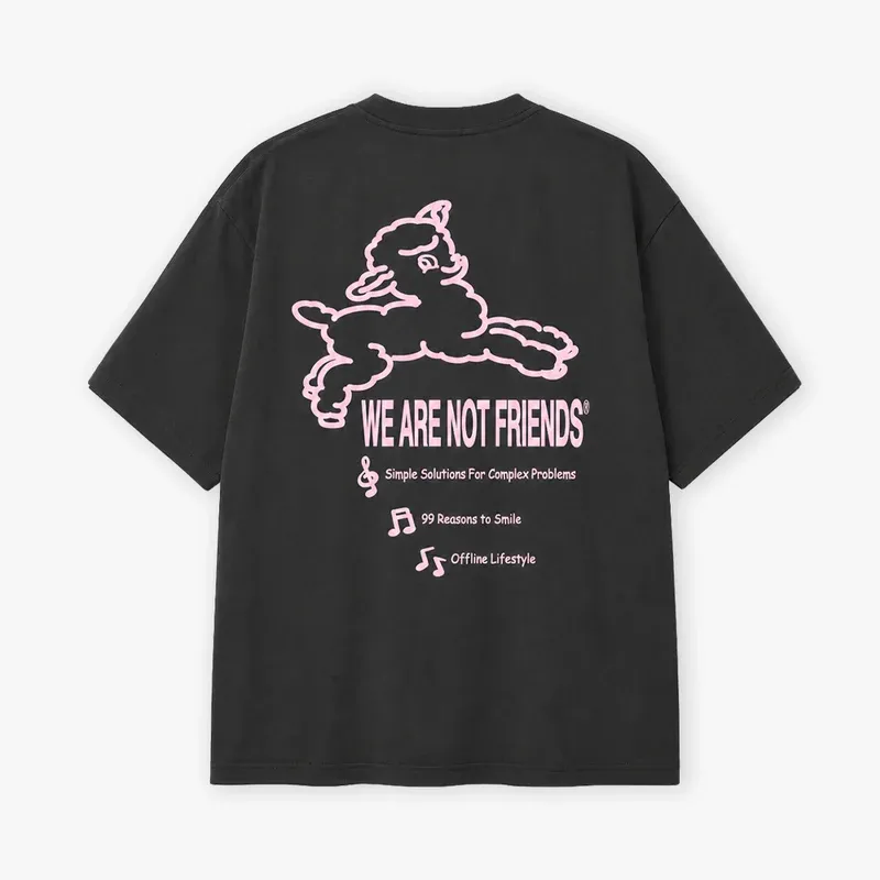 Camiseta WANF Lamb Dancing t-shirt Black Charcoal