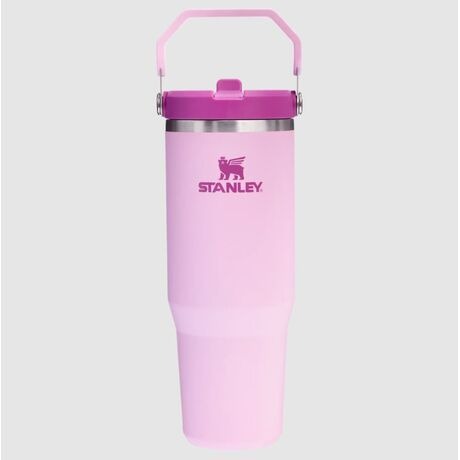 Termo Stanley Classics The IceFlow Flip Straw Tumbler 0.88L Cherry/Blossom