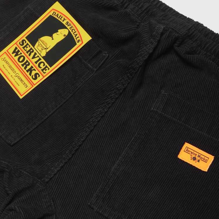 Pantalón Service Works Corduroy Chef Pant Black | Baldani