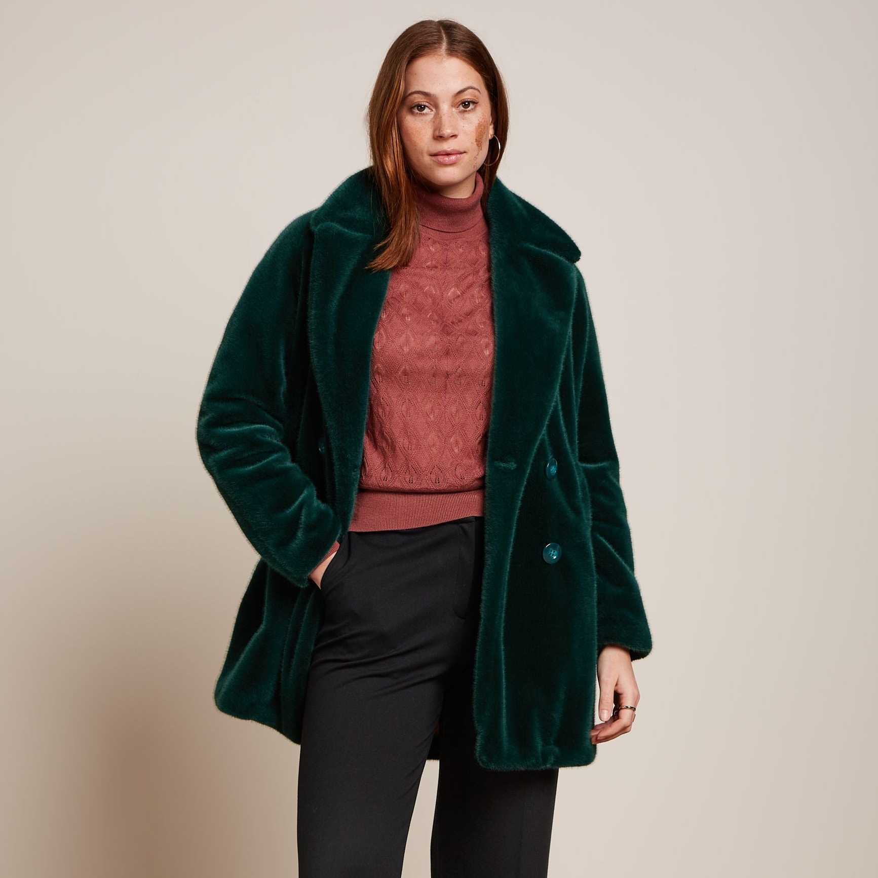 Abrigo King Louie Amelie Coat Phoenix Pine Green