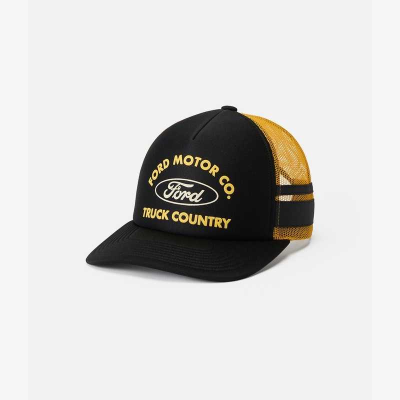 Gorra Brixton Ford Built Tough Trucker Burnt Rubber/Empire Yellow