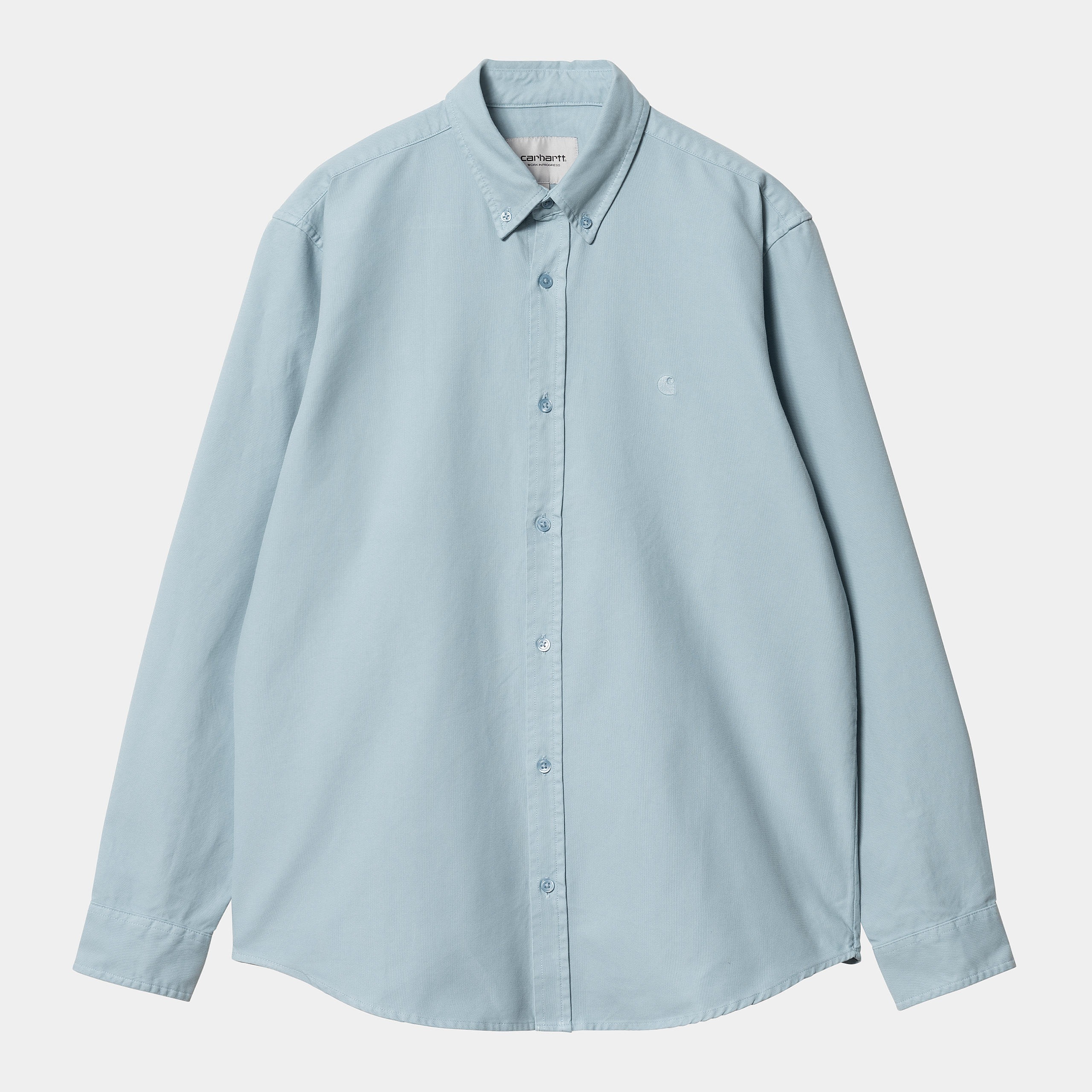 Camisa Carhartt Wip Bolton LS Frosted Blue