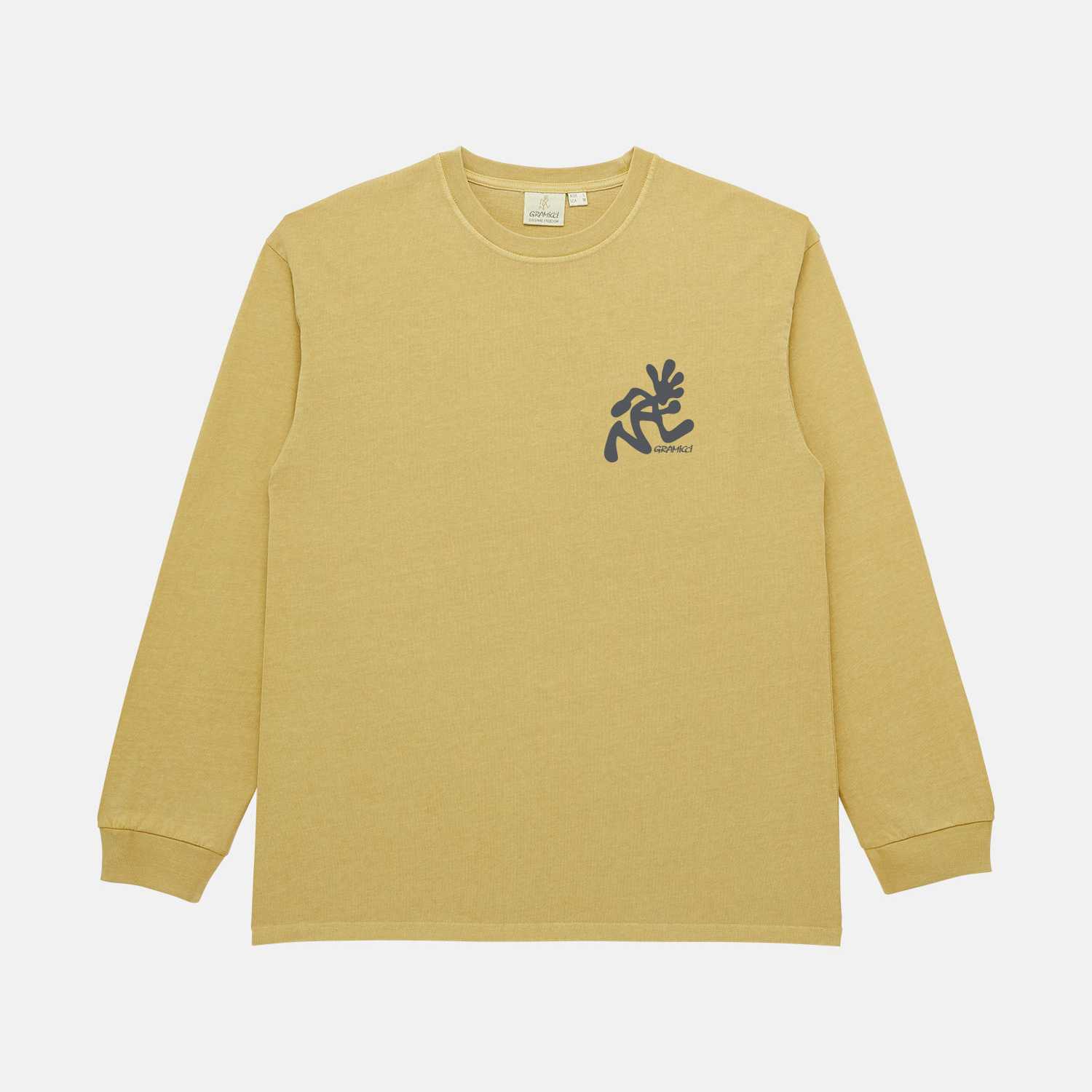 Camiseta Gramicci Running Man LS Pigment Dyed Sulphur
