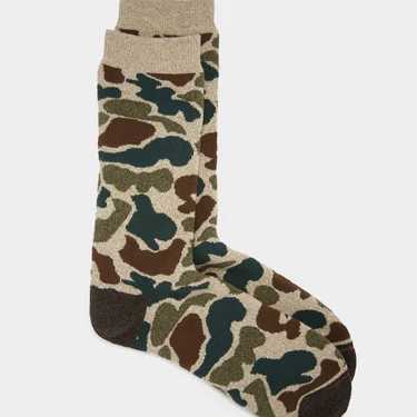 Calcetines RoToTo Pile Camo Crew L.Beige