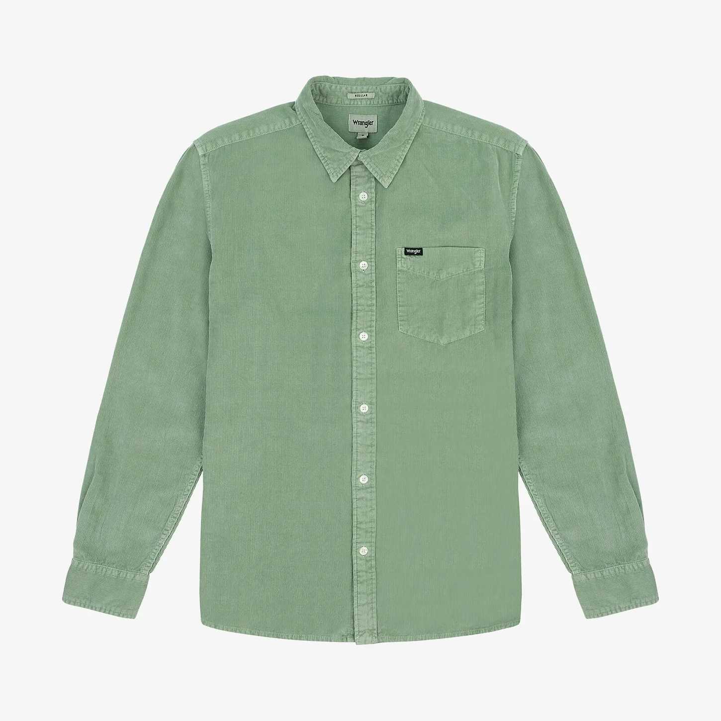 Camisa Wrangler Pocket Deep Linchen Green