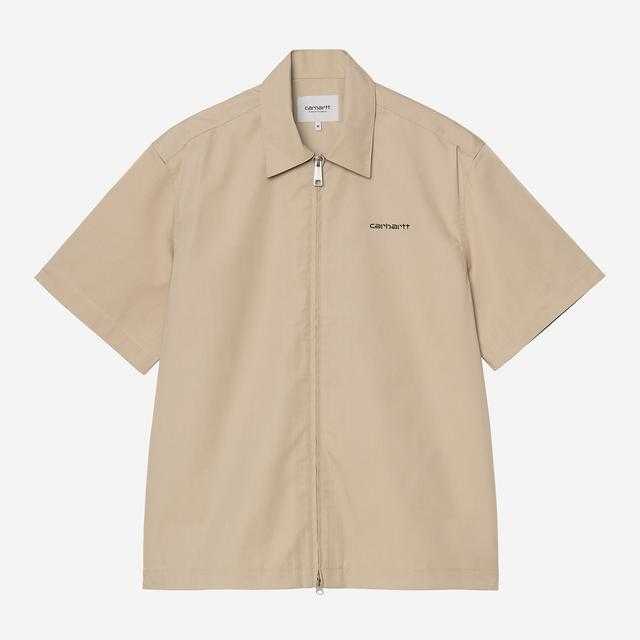 Camisa Carhartt Wip S/S Postal Zip Shirt Iroko / Black