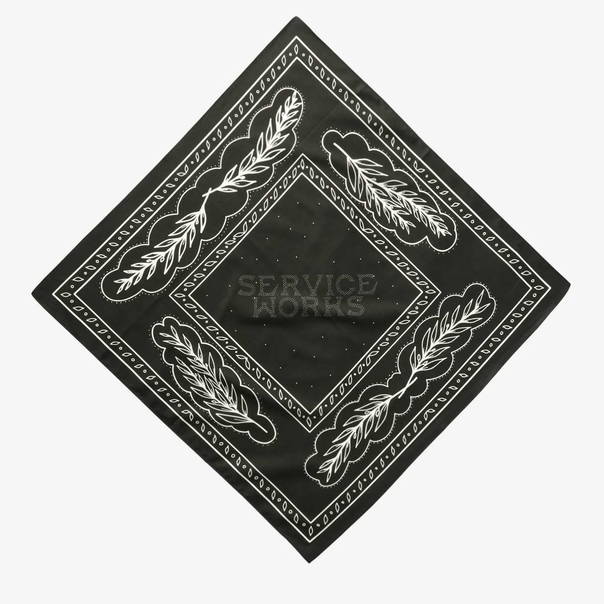 Bandana Service Works Olive Brunch Black | Baldani